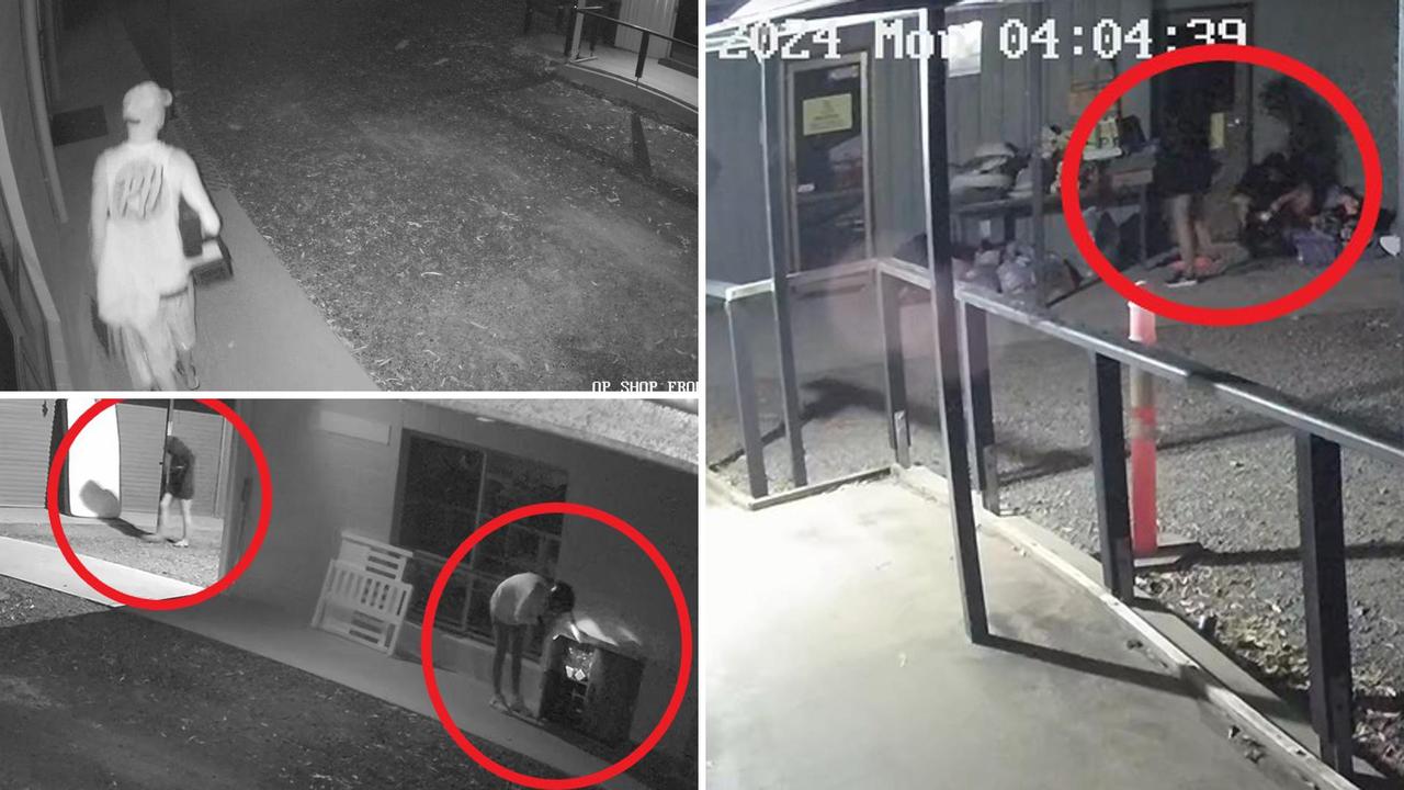 Whitsunday Community Centre shared CCTV footage to Facebook of persons who had themselves to charity donations at their Cannonvale store. Picture: Facebook