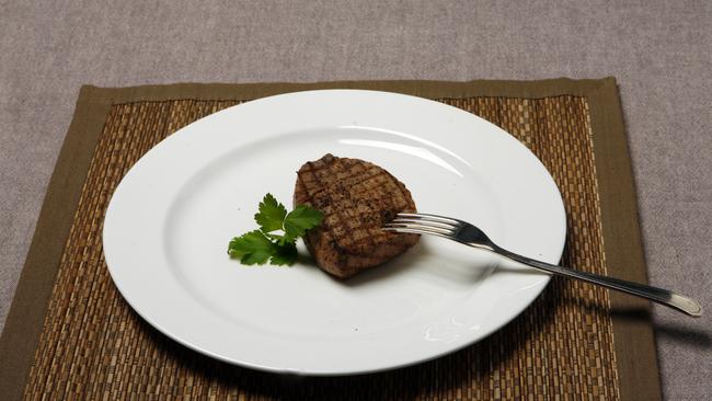 Portion sizes. This is the correct portion size for a piece of steak. Red meat.