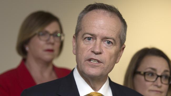 Labor leader Bill Shorten at the UTAS Rural Clinical School in Burnie. Picture: CHRIS KIDD