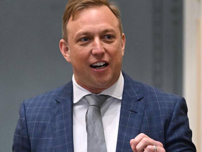 BRISBANE, AUSTRALIA - NewsWire Photos - FEBRUARY 13, 2024.Queensland Premier Steven Miles speaks during Question Time in Parliament House in Brisbane. Picture: Dan Peled / NCA NewsWire