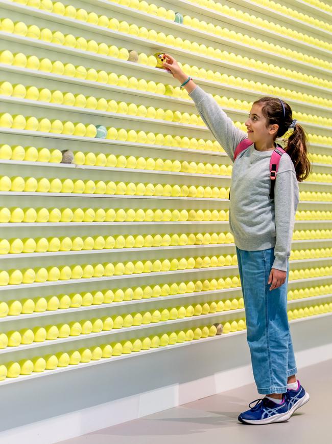 David Shrigley’s Melbourne Tennis Ball Exchange. Picture: Tim Carrafa