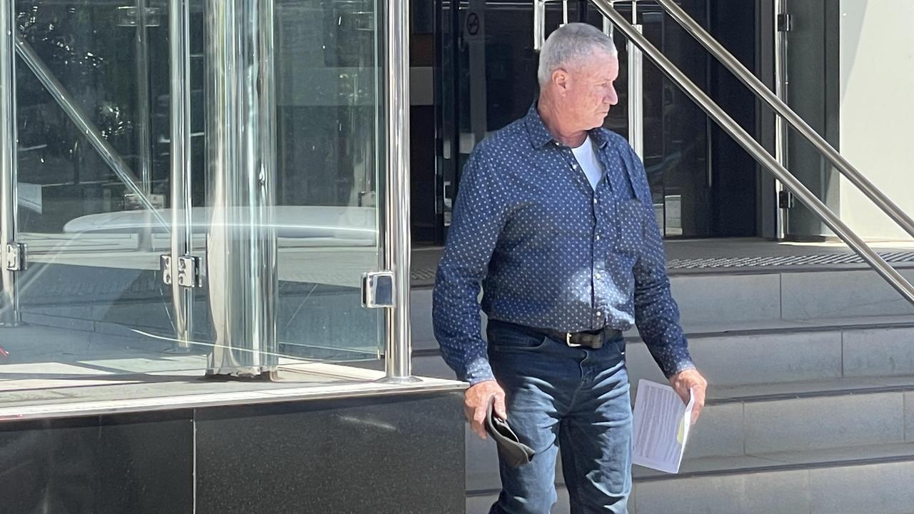 Franz William Suhrbier leaves Toowoomba Courthouse after being given immediate parole on a nine month jail sentence for the callous hit and run of an elderly woman.