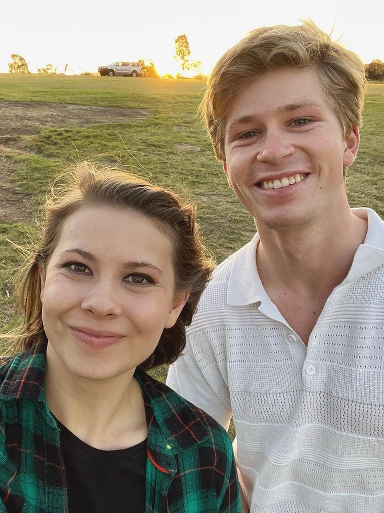 Bindi Irwin and brother Robert.