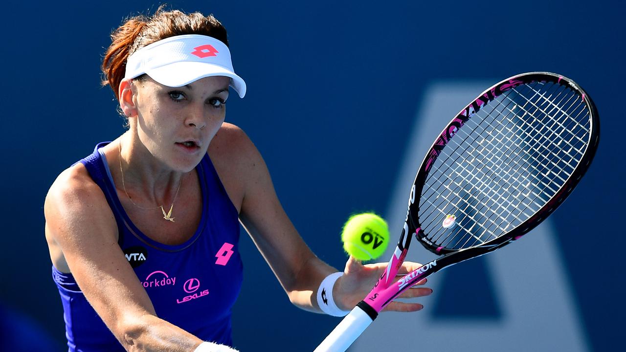 Agnieszka Radwanska says the late night matches is like staying out and partying all night. Picture: AAP.