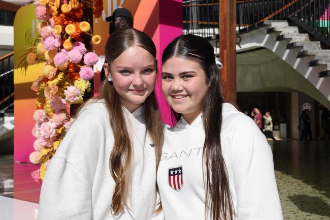 Poppy Gray and Cara Katipa at Pacific Fair Beauty Weekend with Anna Paul. Picture, Portia Large.