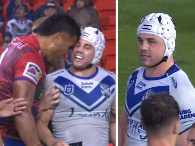 Andrew Johns has called out Reed Mahoney over his "pest" act. Photo: Fox Sports