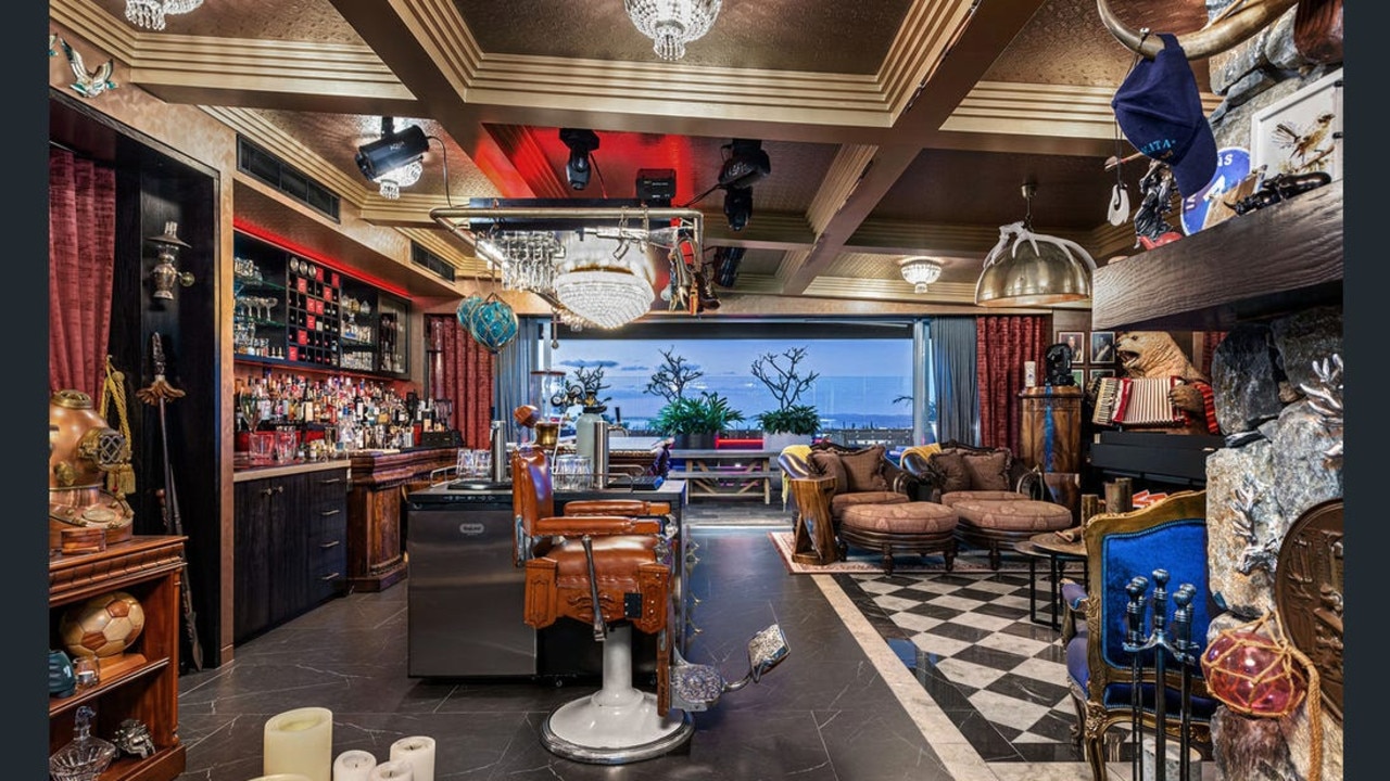 The nightclub room of the luxury penthouse.