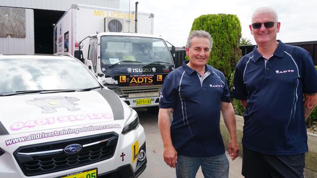 Mark Briffa and Shaun Woolley from All Driver Training Solutions in Mount Gambier. Picture: Jessica Ball