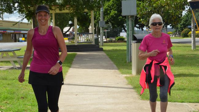 LET'S GO: Michelle Hansen completed her first marathon, and Angela Clarke her last half marathon. Photo: Madeline Grace