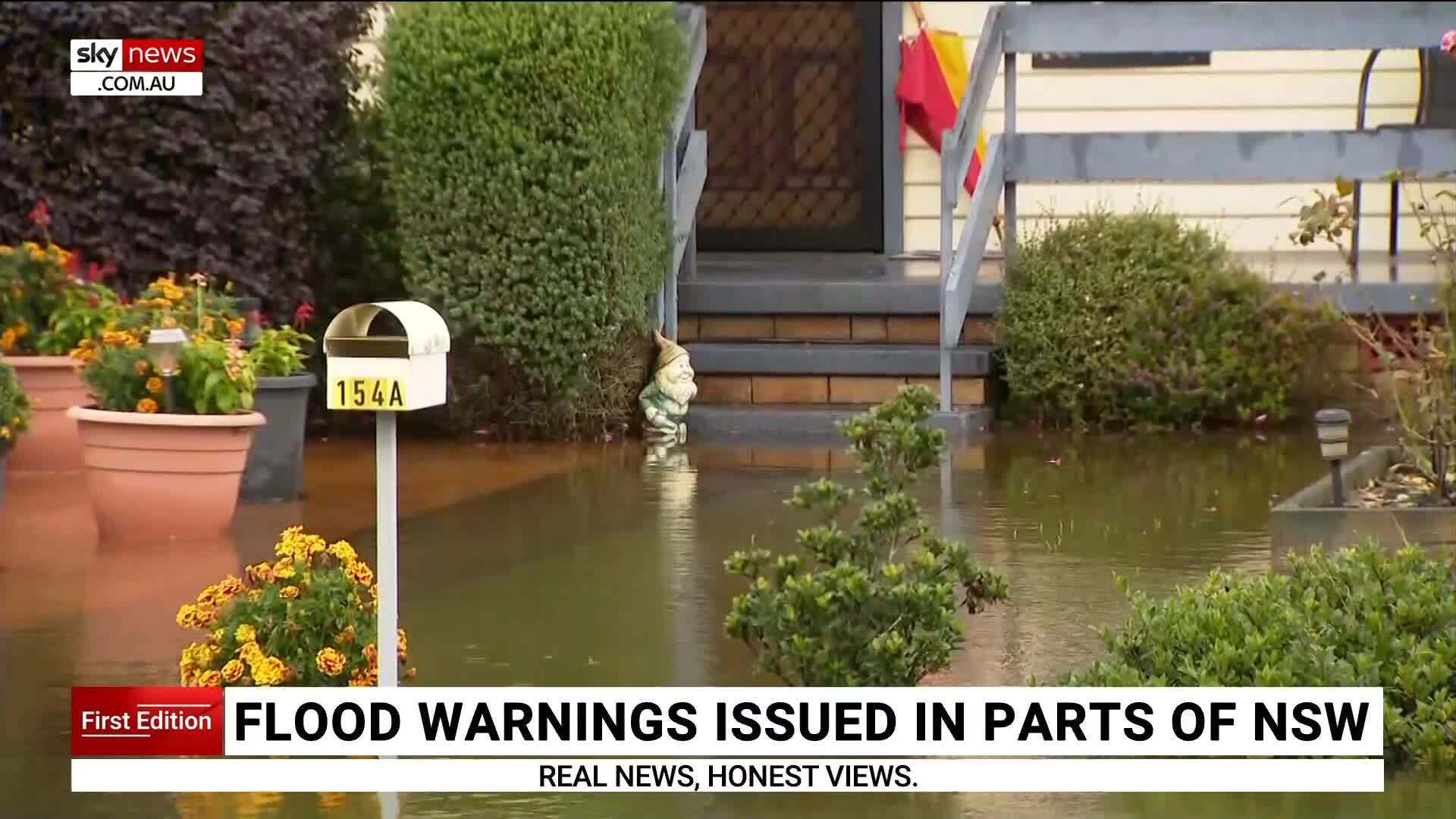 Flood warning issued in parts of NSW