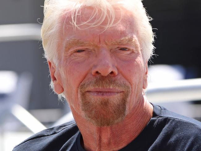 SYDNEY, AUSTRALIA - NewsWire Photos DECEMBER 5, 2023: Richard Branson pictured during a press conference on the Virgin Voyages ship Resilient Lady in port in Sydney Harbour.Picture: NCA NewsWire / Damian Shaw