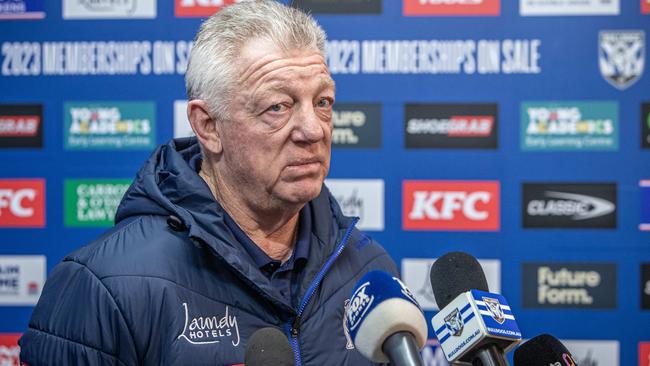 Phil Gould has questioned the Broncos’ premiership credentials. Picture: Julian Andrews