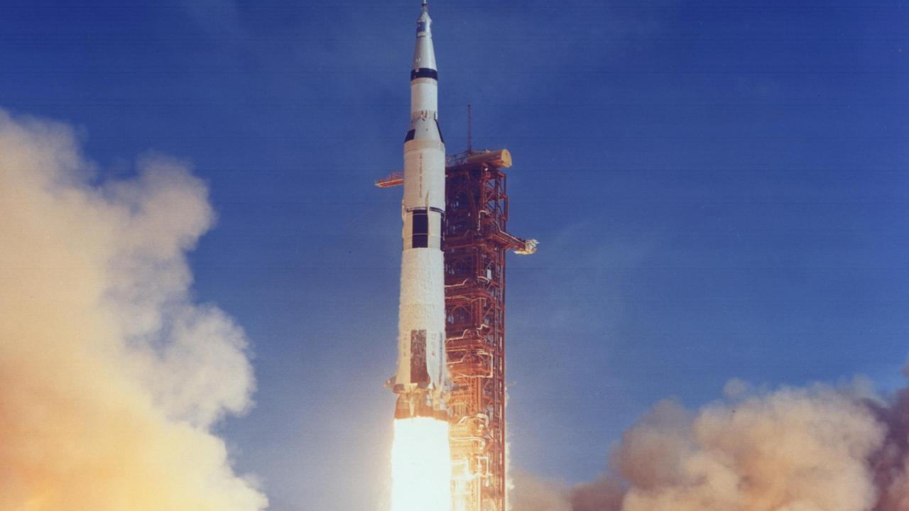 Apollo 11 launches for the moon on July 16, 1969. Picture: NASA