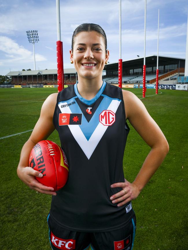 Julia Teakle was named in the AFLPA 22under22 team. Picture Mark Brake