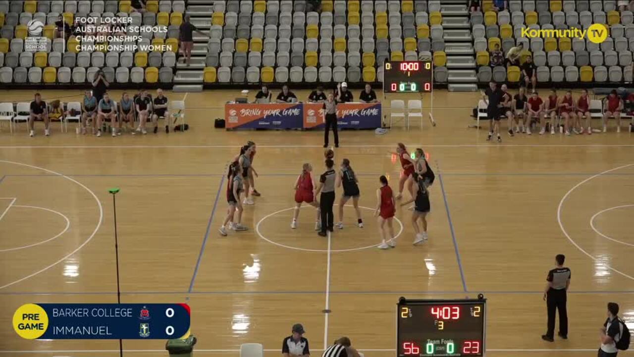 Replay: Barker College v Immanuel (Champ Women SF) - 2024 Basketball Australia Schools Championships Day 4