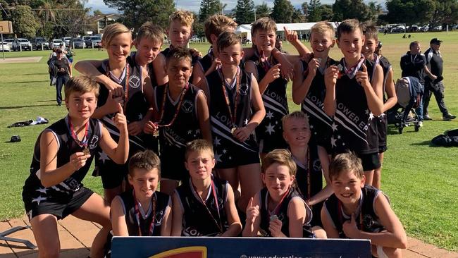 Sapsasa Year 6 country football division one winners Lower Eyre Peninsula. Picture: School Sport SA