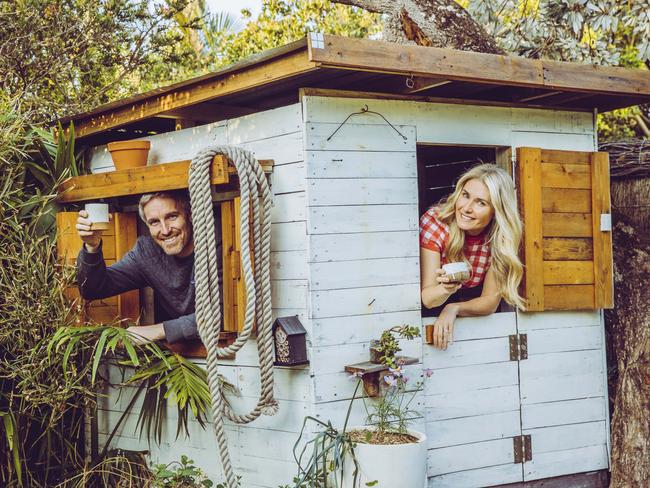 Darren Robertson and Magdalena Roze at home during lockdown.