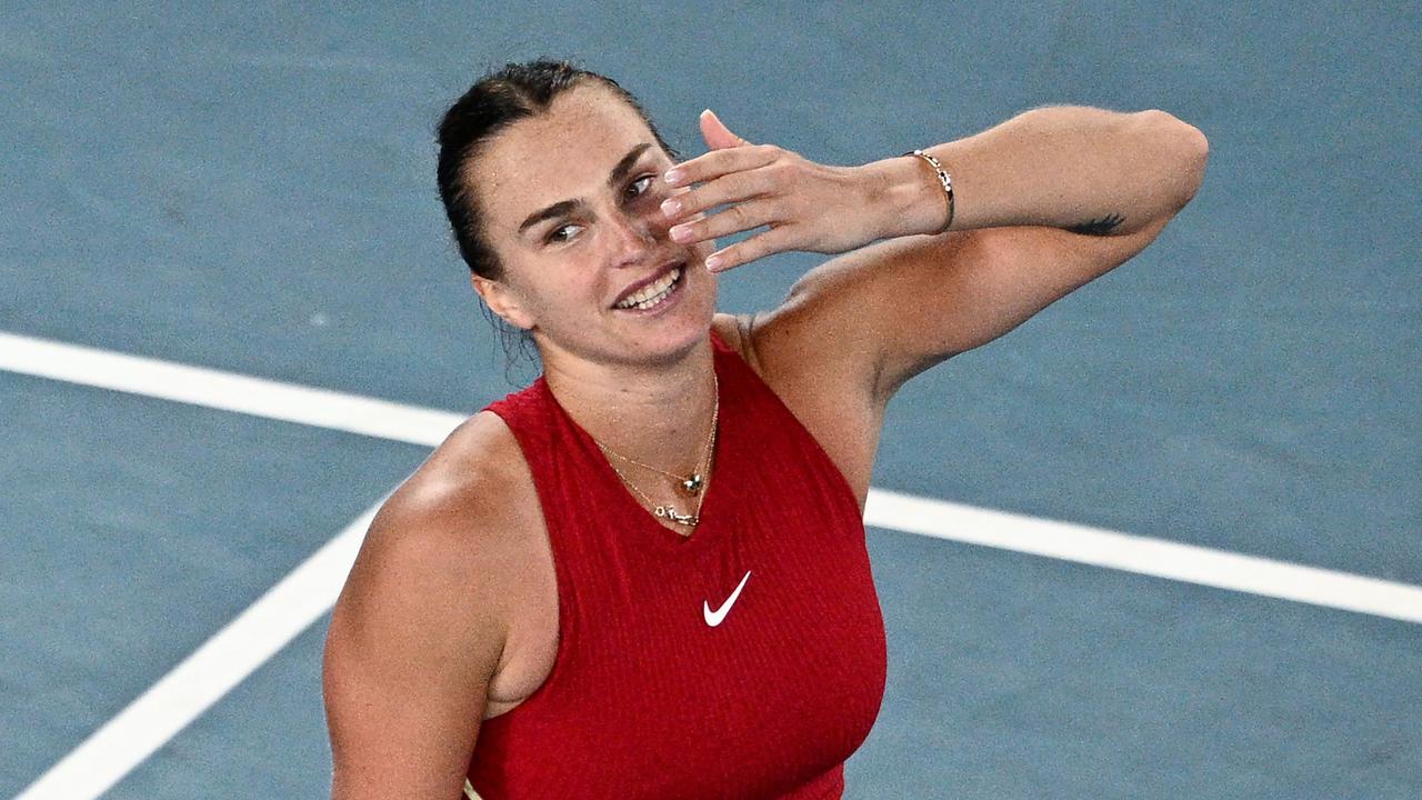 Sabalenka is going for back-to-back. Photo by Anthony WALLACE / AFP