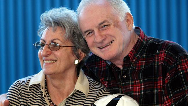Arok and his wife Gordana in Perth in 2003.