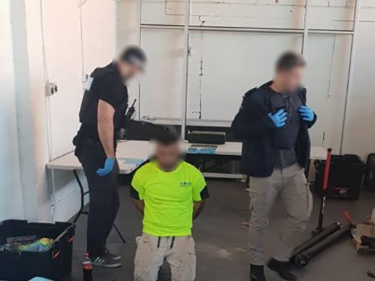 Two men were charged after two shipments of methamphetamine totalling 13.2kg were allegedly hidden in vehicle parts sent via air cargo consignment from the US to Sydney. Picture: Supplied