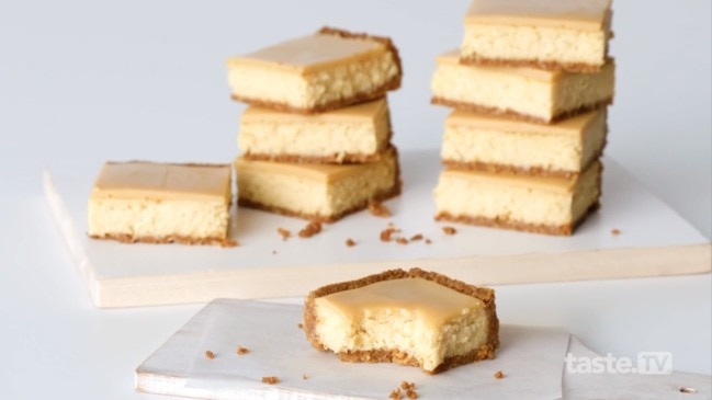 Caramilk cheesecake slice recipe