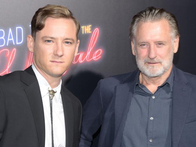 Lewis with his dad Bill Pullman, who is known for hits such as The Accidental Tourist, While You Were Sleeping and Independence Day. Picture: Michael Tullberg/Getty Images