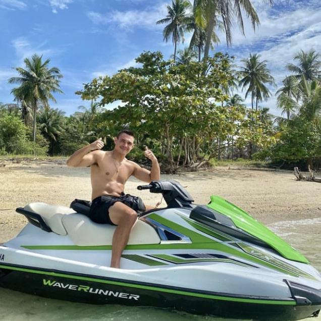 Tim Tszyu taking a break from his fight preparations.