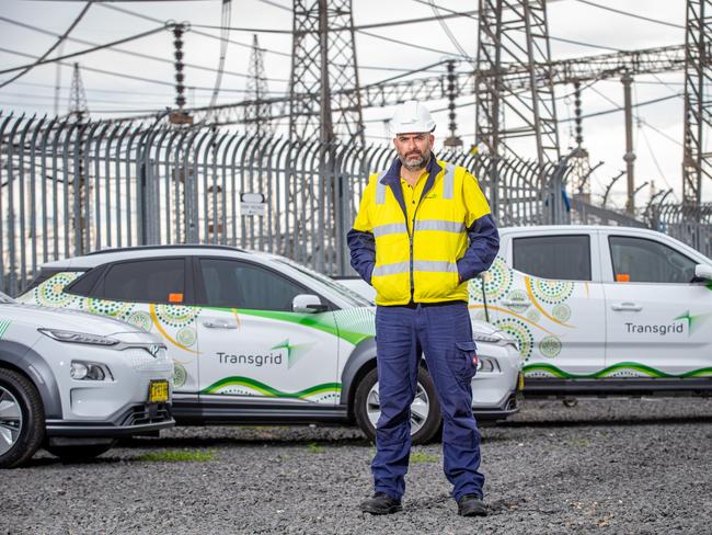 SYDNEY, AUSTRALIA - Daily Telegraph Photos -  08 JUNE, 2023: Pictured is Anthony Madani, a field coordinator for TransGrid, which has just taken delivery of its first electric ute.Picture: Christian Gilles