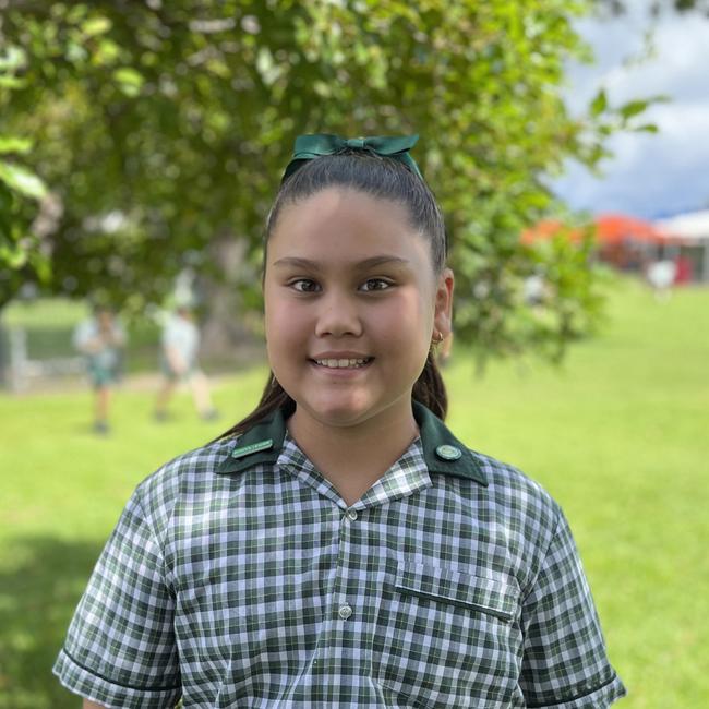 Tsubaki North, school leader at St Francis Xavier's School. Photo: supplied