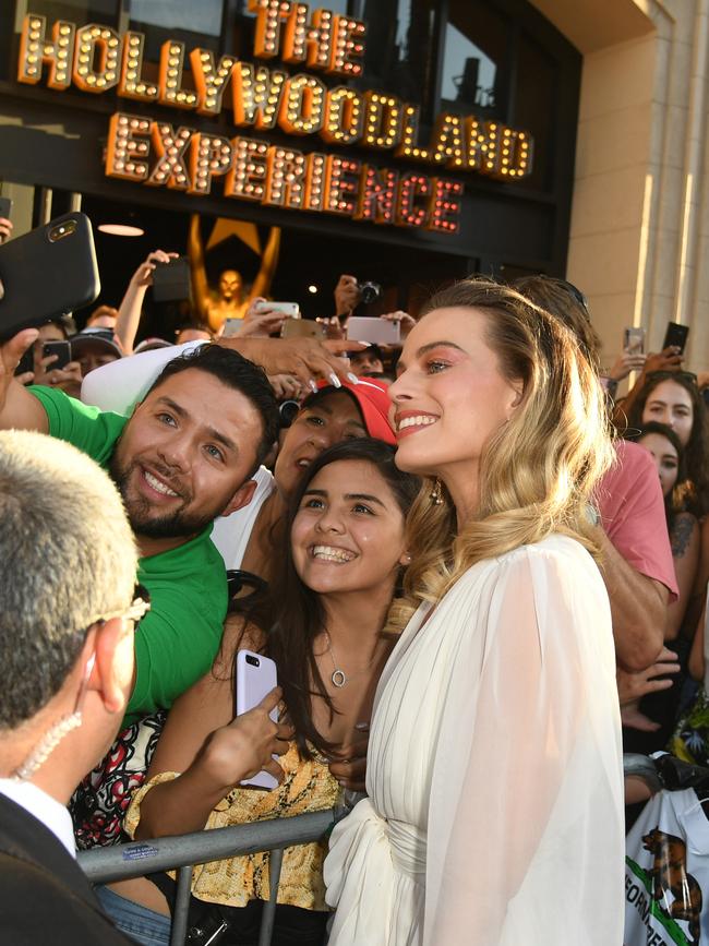 She stopped for selfies with fans. Picture: Kevin Winter/Getty Images