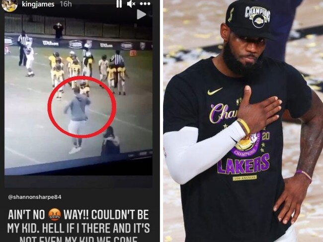 LeBron James was fuming after seeing the viral video. Photo: Instagram, AFP.