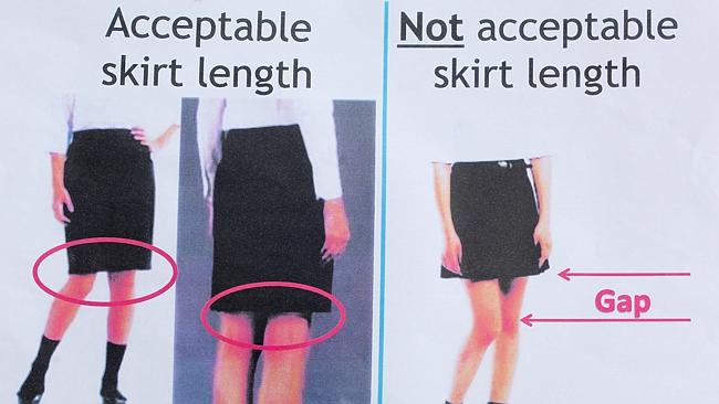 Short skirt outlet not allowed