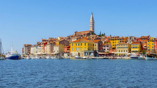 The picturesque port of Rovinj in Croatia.