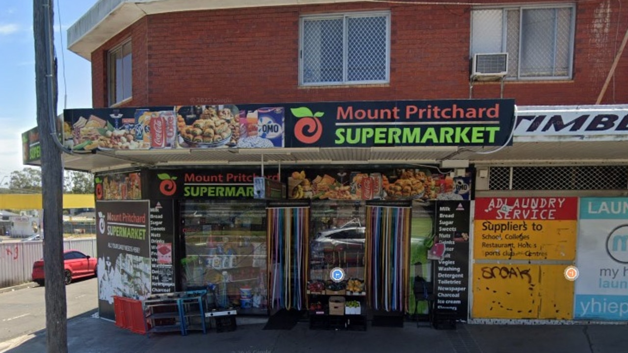 Manhunt after ram raid sparks fire at supermarket