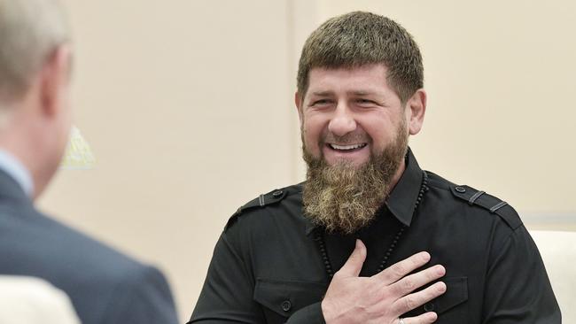 Head of the Chechen Republic Ramzan Kadyrov (R) speaks with Russian President Vladimir Putin at the Novo-Ogaryovo state residence outside Moscow. Picture; AFP.