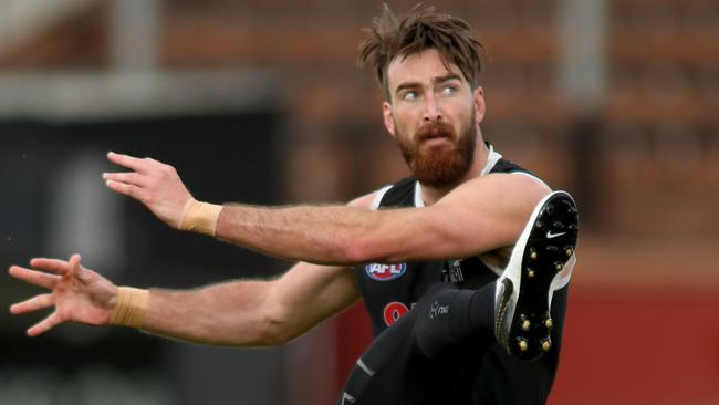 Charlie Dixon is eyeing off a long-awaited AFL return after a broken leg. Picture: AAP Image/Kelly Barnes