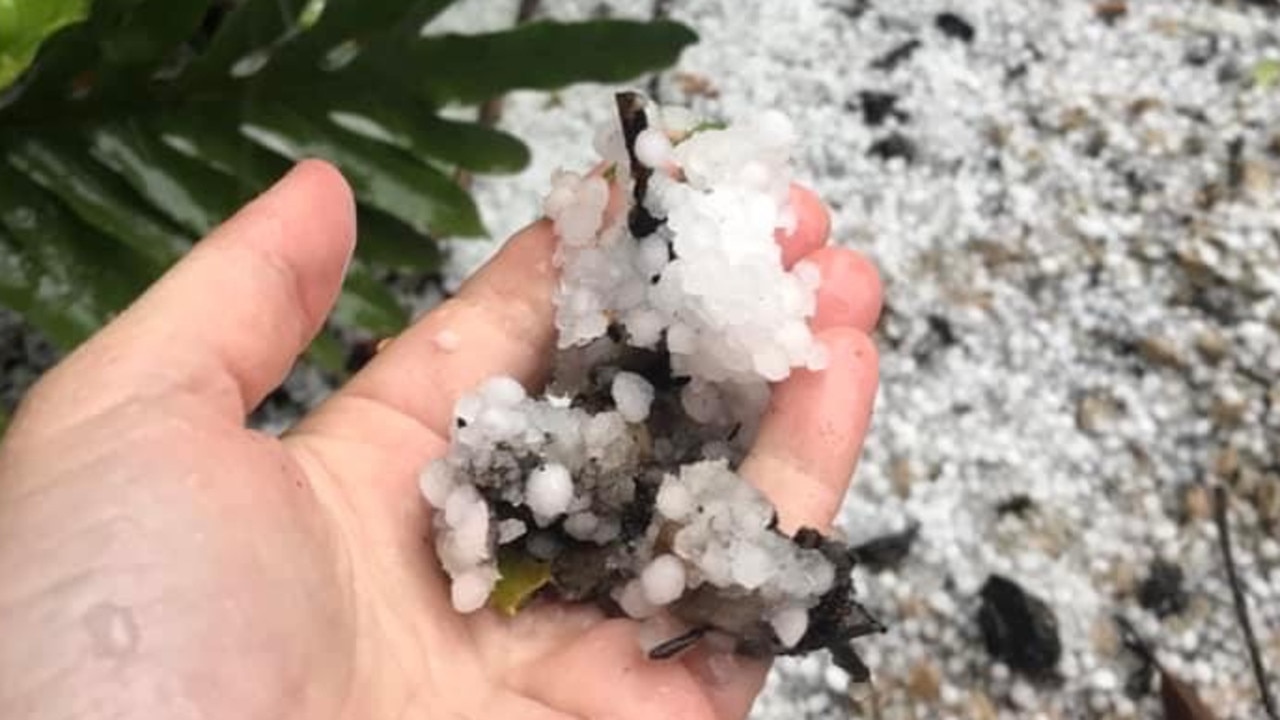 Hail in the Adelaide Hills. Picture: File