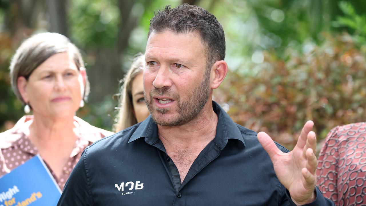 Marco Renai from the MOB Academy during a media conference, Townsville. Picture: Liam Kidston.