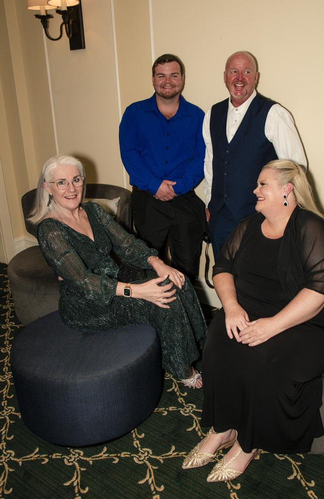 Gayle Murray, Natasha Archibald, Chris and William Archibald at the Intercontinental Sanctuary Cove hosts the Miss Australia National Final and crowning of three Miss Australia’s on the Gold Coast. Picture: Glenn Campbell