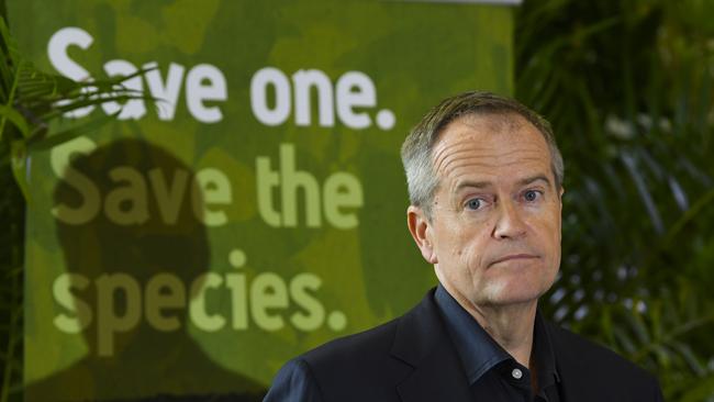 Bill Shorten talking to the media this week. Picture: Lukas Coch/AAP