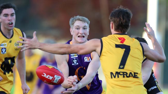 Goulburn Valley suffered its second biggest loss to Ovens & Murray in an interleague match on Saturday. Picture Yuri Kouzmin