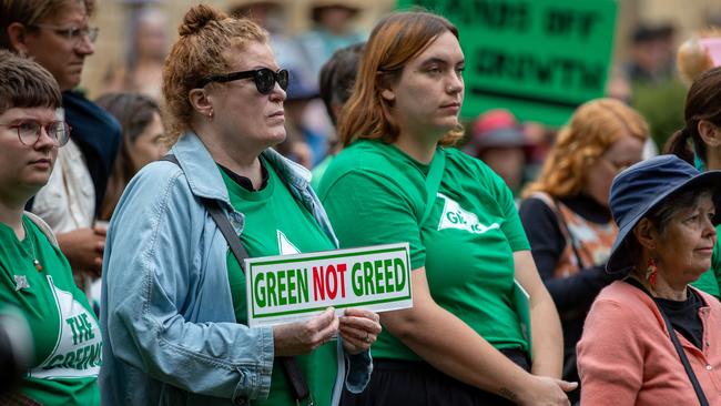 March in March protests in Hobart on Sunday 23rd March 2025 Picture: Linda Higginson