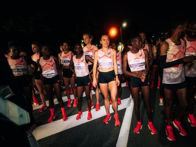Australian marathon runner Isobel Batt-Doyle is one of the main faces in their promotion of Asics’ new Metaspeed running shoe.