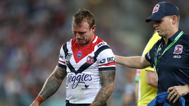 Jake Friend was injured in the club’s win over the Eels. Picture: Mark Metcalfe