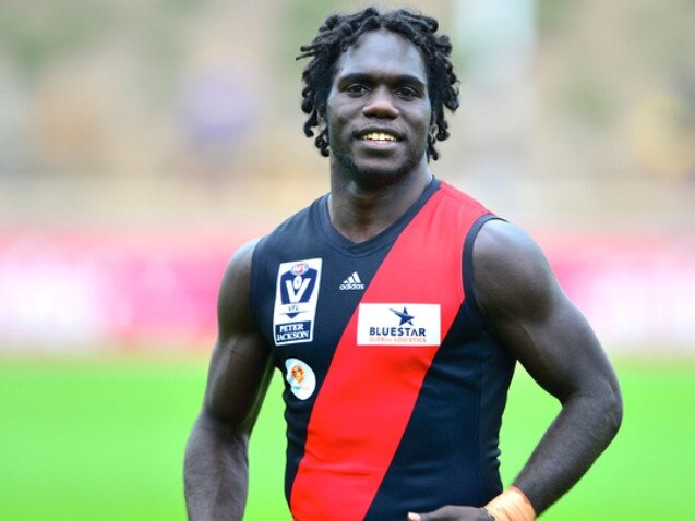 Anthony McDonald-Tipungwuti playing in the VFL in 2013.