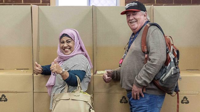 Industrial chemist Brian Evans and wife Murnee Chekdeng decided six months ago they wanted the referendum to succeed. Picture: Colin Murty