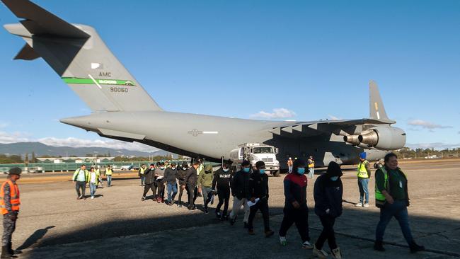 The US government has carried out 90 deportation flights so far in January. Photo: AFP