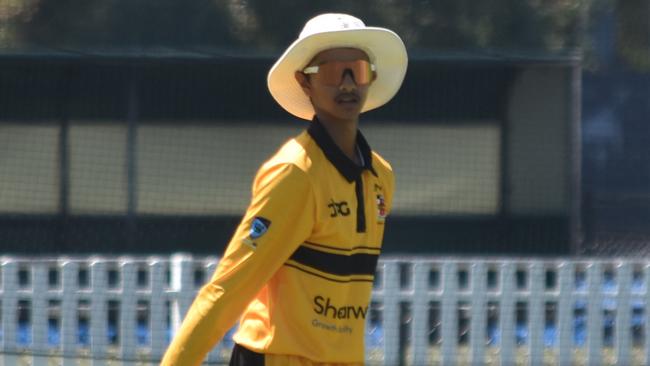 Neel Patel. Picture: Sean Teuma. AW Green Shield round one. UNSW vs Mosman at David Phillips Field, 17 December 2024