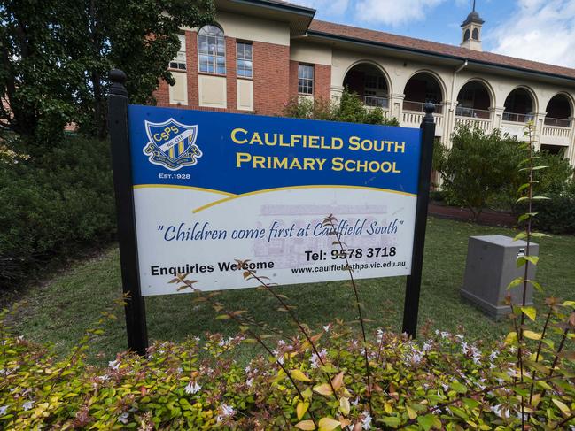 An upgrade at Caulfield South Primary School will be delayed. Picture: Rob Leeson.