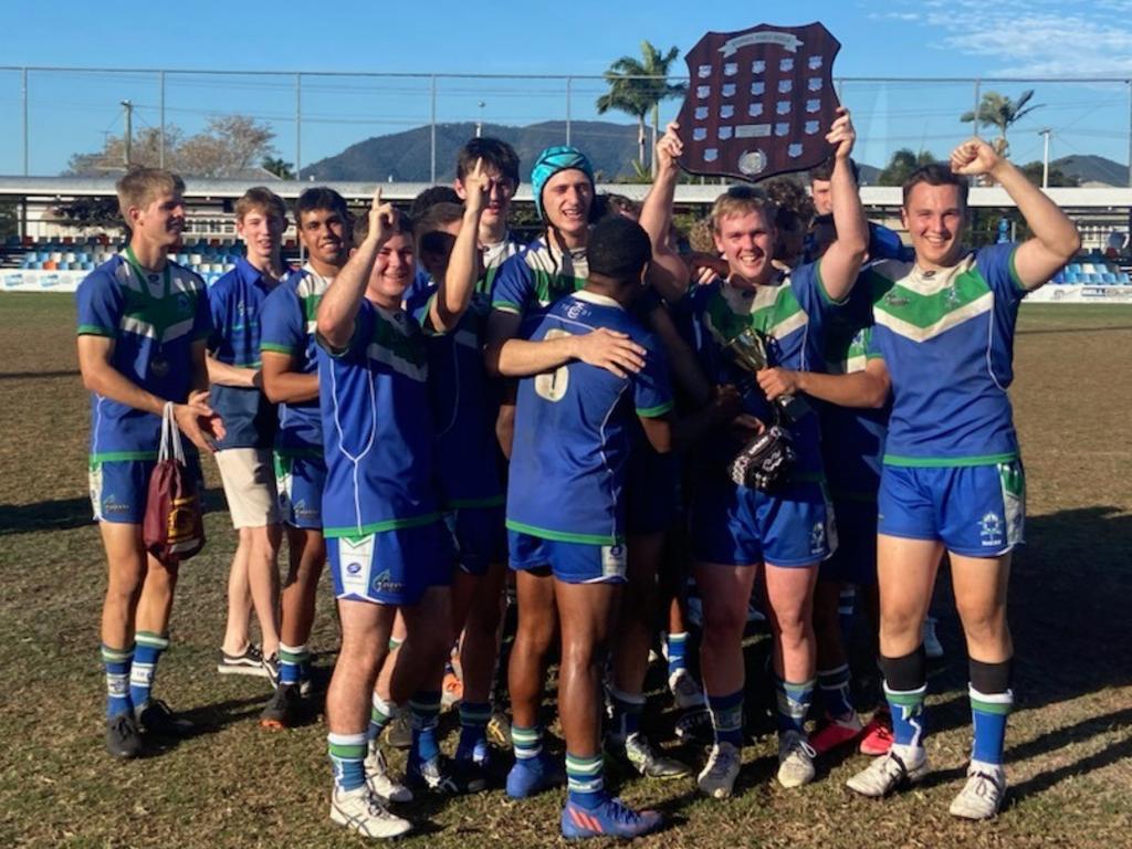 The Cathedral College broke a 17-year drought in taking out the Rockhampton District Secondary Schools Rugby League Open A grand final. Photo: Contributed